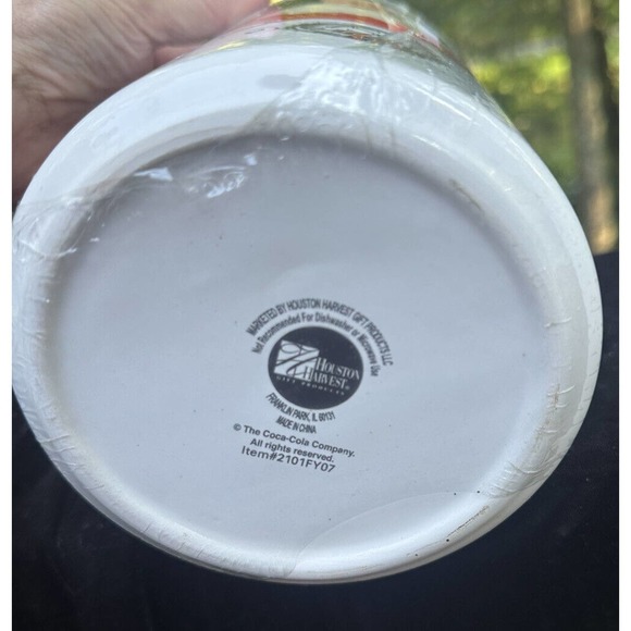 Vintage Houston Harvest 75th Anniversary Coca Cola Santa Cookie Jar New Sealed!! - Picture 8 of 10